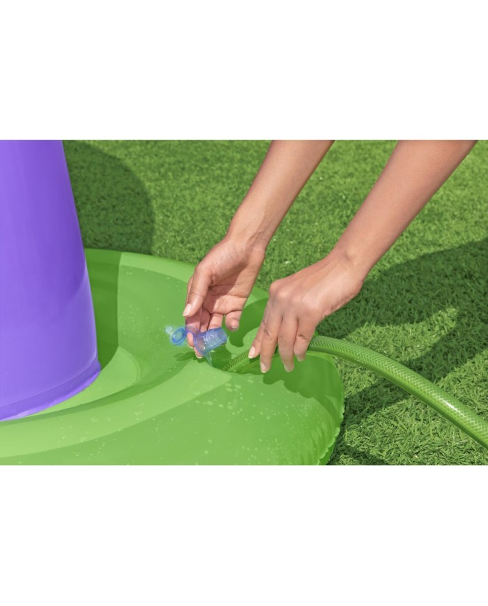 Bestway Aspersore Gonfiabile Jumbo Mostro 244x84x198 cm +2 Anni Giardino 52640