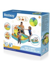 Bestway Piscina Gonfiabile Infantile con Canestri e Palline 120x107x84 cm +2 Anni 52728
