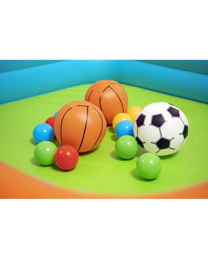 Bestway Piscina Gonfiabile Infantile con Canestri e Palline 120x107x84 cm +2 Anni 52728