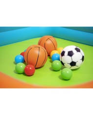 Bestway Piscina Gonfiabile Infantile con Canestri e Palline 120x107x84 cm +2 Anni 52728