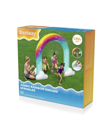 Bestway Aspersore Jumbo Arcobaleno 221x71x193 cm +2 Anni Giardino 52732