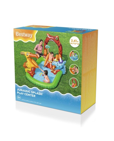 Bestway Piscina Gonfiabile Parco Giochi Dinosauri 241x140x137 cm +3-6 Anni 53160