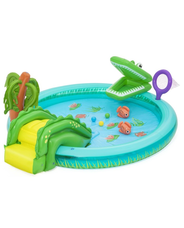 Bestway Piscina Gonfiabile Parco Giochi Coccodrillo 224x181x72 cm +2 Anni 53166 Bestway Piscina Gonfiabile Parco Giochi Coccodrillo 224x181x72 cm +2 Anni 53166