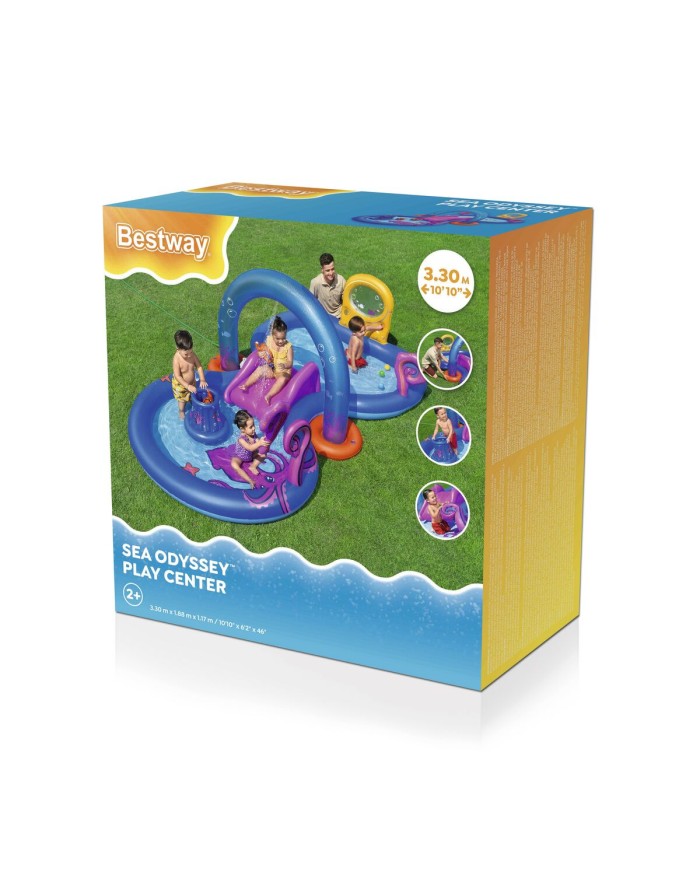 Bestway Piscina Gonfiabile Parco Giochi Avventure Mare 330x188x117 cm +2 Anni 53167 Bestway Piscina Gonfiabile Parco Giochi Avventure Mare 330x188x117 cm +2 Anni 53167