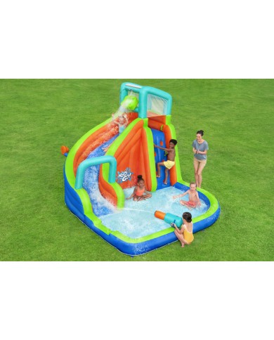 Bestway Piscina Parco Acquatico Gonfiabile 365x320x240 cm + 5 Anni Giardino 53408