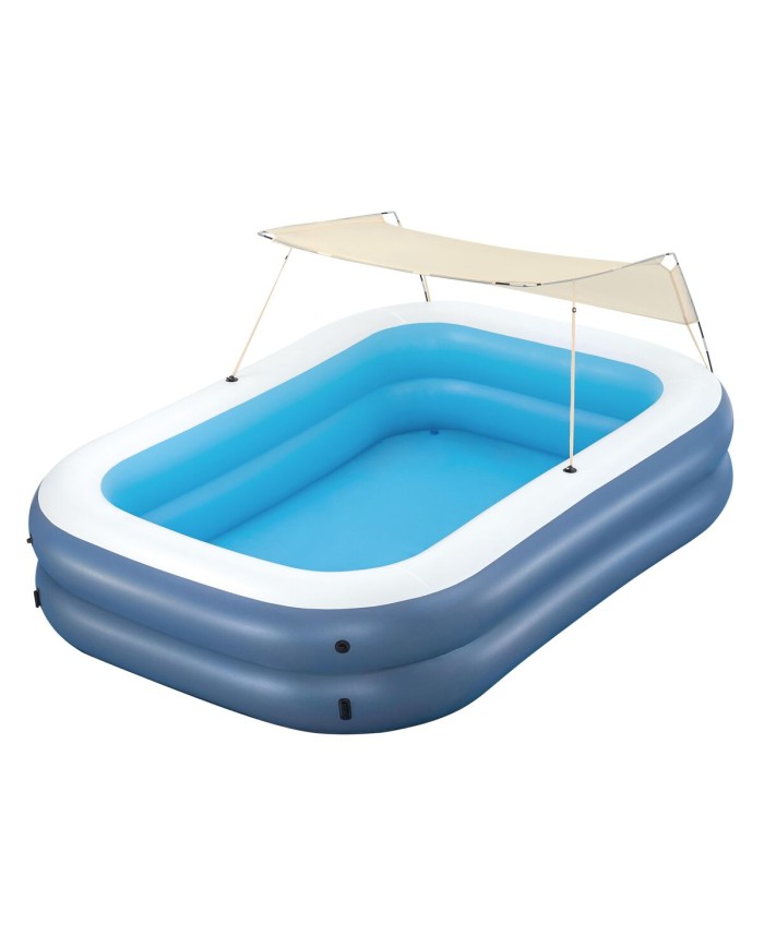 Bestway Piscina Gonfiabile 2 Camere Rettangolare con Tetto 254x178x140 cm +6 Anni 54449