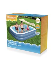 Bestway Piscina Gonfiabile 2 Camere Rettangolare con Tetto 254x178x140 cm +6 Anni 54449