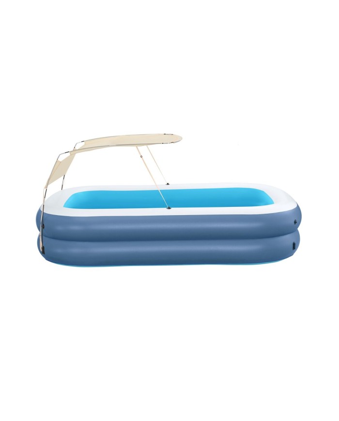 Bestway Piscina Gonfiabile 2 Camere Rettangolare con Tetto 254x178x140 cm +6 Anni 54449