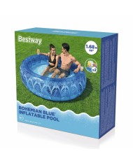 Bestway Piscina Gonfiabile Extra Resistente Blu Bohemio 168x53 cm +6 Anni 54479 Bestway Piscina Gonfiabile Extra Resistente Blu Bohemio 168x53 cm +6 Anni 54479