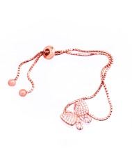 Bracciale Folli Follie 3B17S049RC Rosa 12 cm Bracciale Folli Follie 3B17S049RC Rosa 12 cm