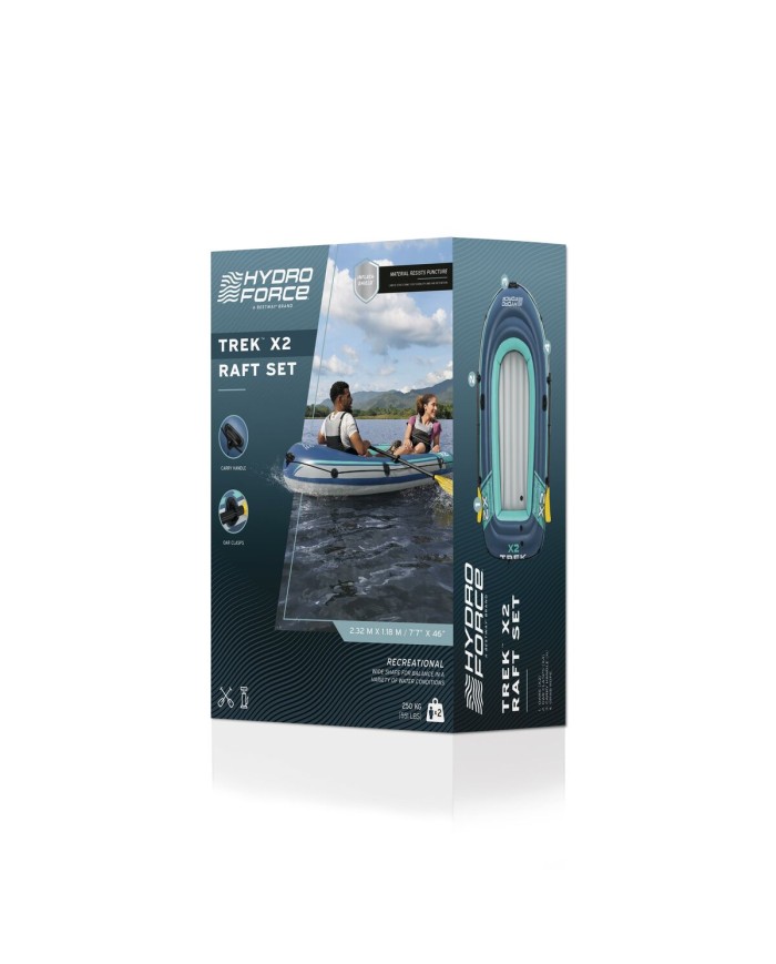 Bestway Barca Set Trek X2 232x118 cm Tempo Libero 61153