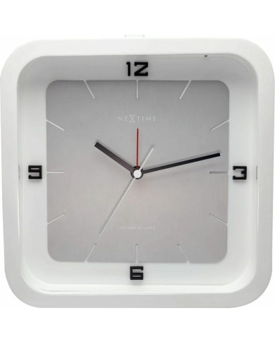 Orologio da Tavolo Nextime 5221WI 20 x 20 x 6 cm Orologio da Tavolo Nextime 5221WI 20 x 20 x 6 cm
