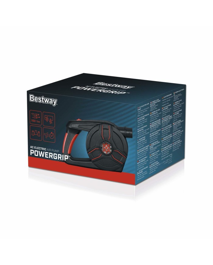 Bestway Gonfiatore Elettrico 20,3x12,3x12,4 cm 1100 L/min Gonfiabile e Campeggio 62258