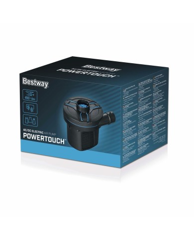 Bestway Gonfiatore Elettrico 11,3x10,1x10,7 cm 490 L/min Gonfiabile e Campeggio 62255