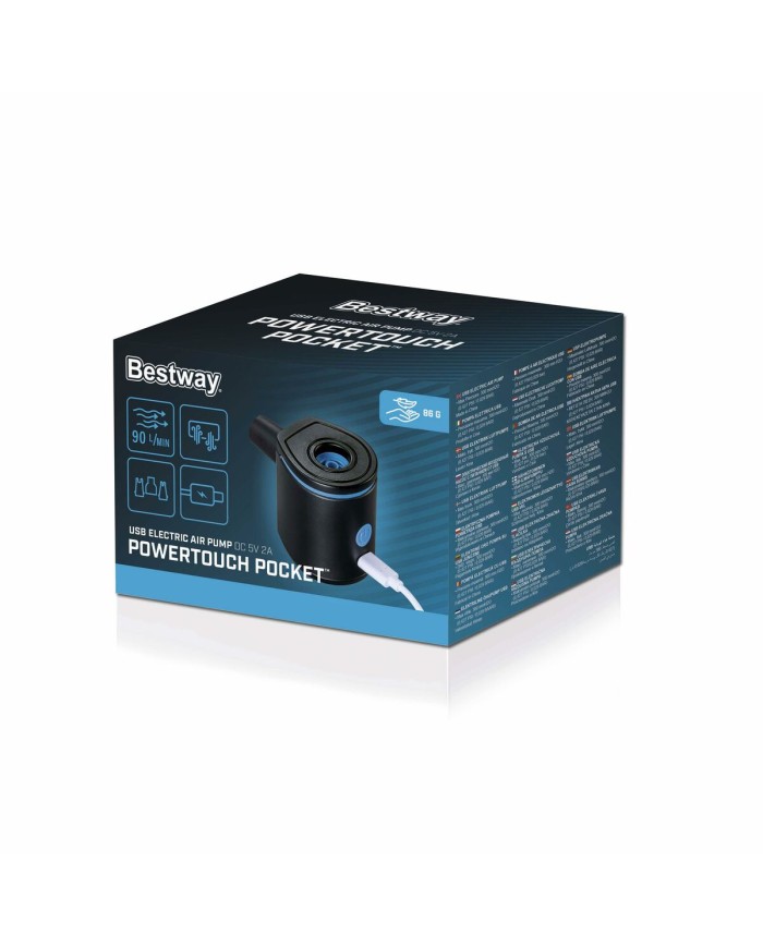 Bestway Gonfiatore Elettrico 57x5x65 cm 90 L/min Gonfiabili e Campeggio 62289 Bestway Gonfiatore Elettrico 57x5x65 cm 90 L/min Gonfiabili e Campeggio 62289