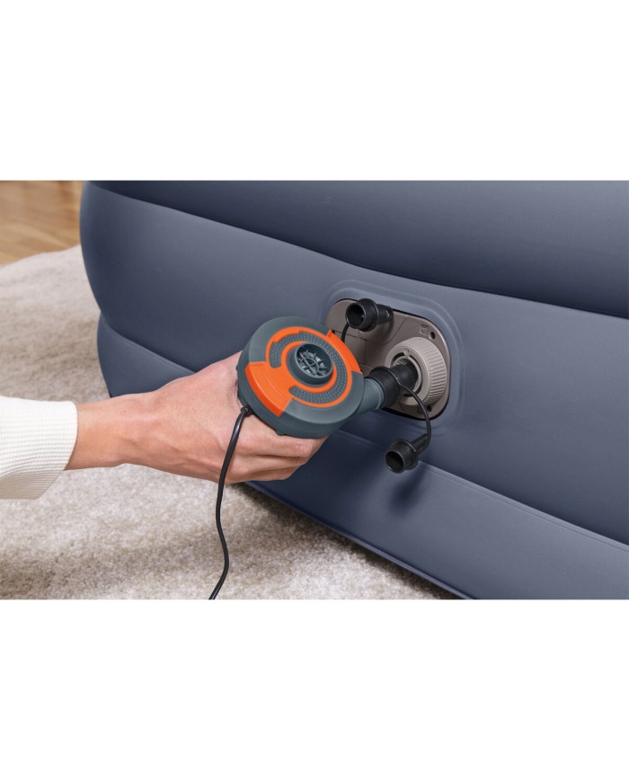 Bestway Cama Doppia Elettrica con Testata 226x152x84 cm Gonfiabile e Camping 67923