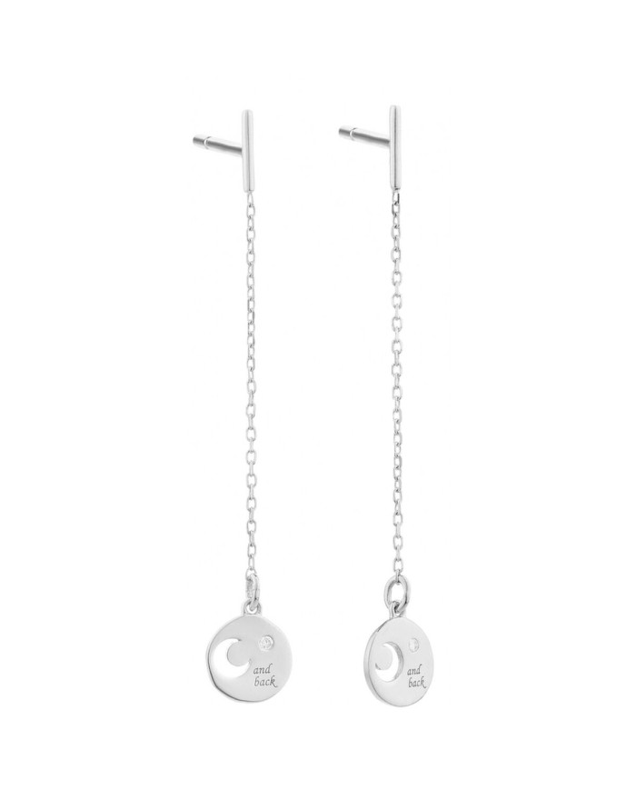 Orecchini Donna Secrecy E8244CDAWA900 Argento puro 4 cm