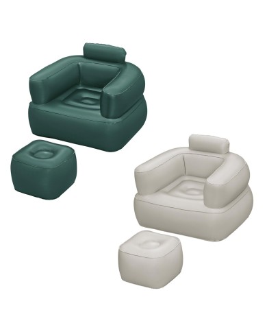 Bestway Sillon Gonfiabile con Reposapiedi Colore Assortito 107x99x80/48x48x36 cm Bestway Sillon Gonfiabile con Reposapiedi Colore Assortito 107x99x80/48x48x36 cm