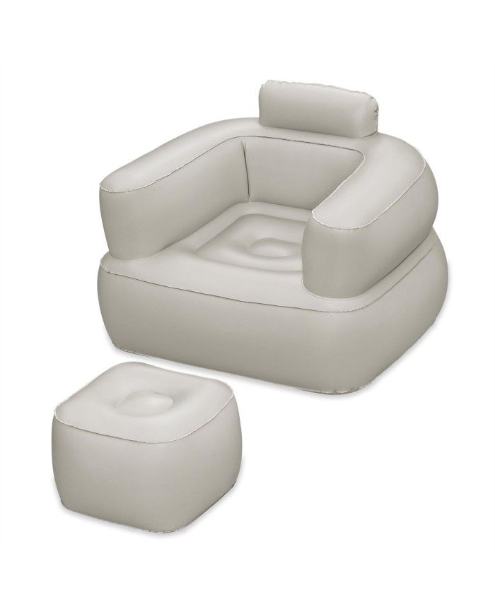 Bestway Sillon Gonfiabile con Reposapiedi Colore Assortito 107x99x80/48x48x36 cm Bestway Sillon Gonfiabile con Reposapiedi Colore Assortito 107x99x80/48x48x36 cm