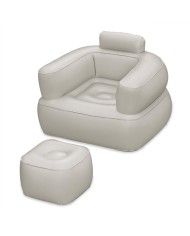 Bestway Sillon Gonfiabile con Reposapiedi Colore Assortito 107x99x80/48x48x36 cm Bestway Sillon Gonfiabile con Reposapiedi Colore Assortito 107x99x80/48x48x36 cm