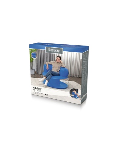 Bestway Sedia Gonfiabile Singola Colore Assortito 112x112x70 cm Interno 75138