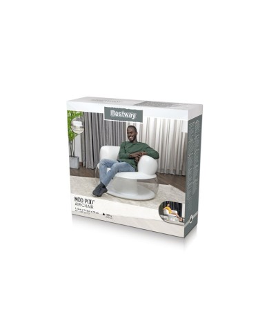 Bestway Sedia Gonfiabile Singola Colore Assortito 112x112x70 cm Interno 75138