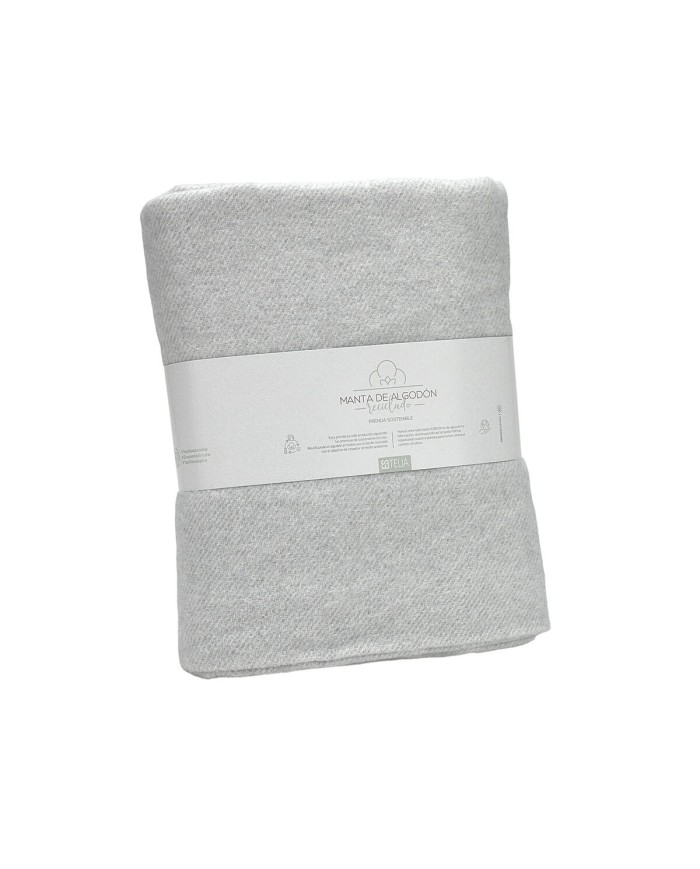 Coperta Alexandra House Living Lares Grigio Perla 125 x 180 cm