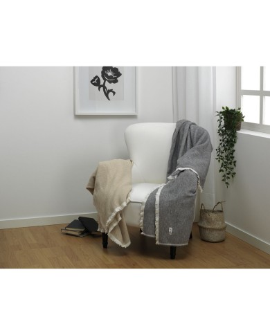 Coperta Alexandra House Living Lares Grigio Perla 125 x 180 cm Coperta Alexandra House Living Lares Grigio Perla 125 x 180 cm