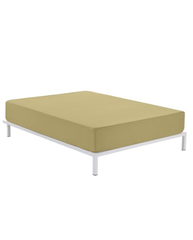 Lenzuolo con angoli Alexandra House Living Marrone Chiaro 150 x 190/200 cm Lenzuolo con angoli Alexandra House Living Marrone Chiaro 150 x 190/200 cm