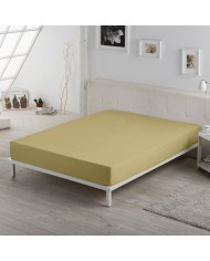 Lenzuolo con angoli Alexandra House Living Marrone Chiaro 150 x 190/200 cm Lenzuolo con angoli Alexandra House Living Marrone Chiaro 150 x 190/200 cm