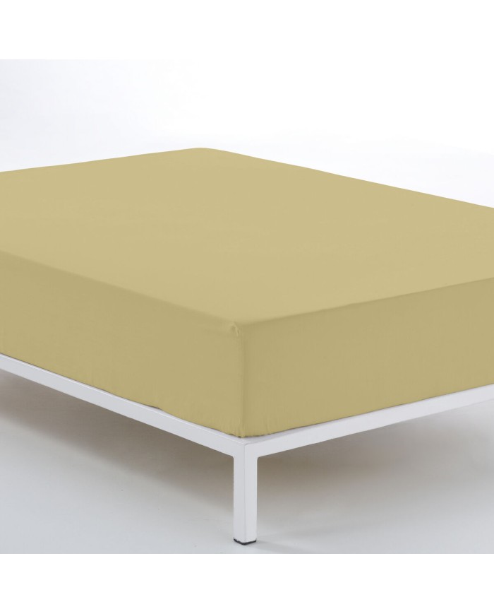 Lenzuolo con angoli Alexandra House Living Marrone Chiaro 150 x 190/200 cm Lenzuolo con angoli Alexandra House Living Marrone Chiaro 150 x 190/200 cm