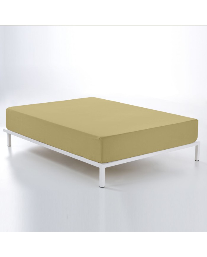 Lenzuolo con angoli Alexandra House Living Marrone Chiaro 150 x 190/200 cm Lenzuolo con angoli Alexandra House Living Marrone Chiaro 150 x 190/200 cm