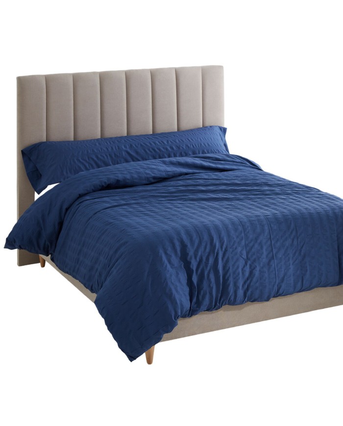 Set di copripiumino Alexandra House Living Amán Azzurro Singolo 2 Pezzi