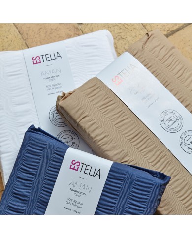 Set di copripiumino Alexandra House Living Amán Azzurro Singolo 2 Pezzi Set di copripiumino Alexandra House Living Amán Azzurro Singolo 2 Pezzi