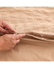 Set di copripiumino Alexandra House Living Amán Azzurro Singolo 2 Pezzi