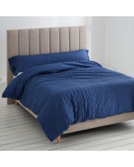 Set di copripiumino Alexandra House Living Amán Azzurro Singolo 2 Pezzi