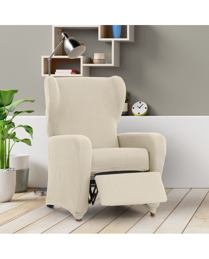 Copridivano poltrona con gambe separate Eysa ULISES Bianco 90 x 100 x 75 cm