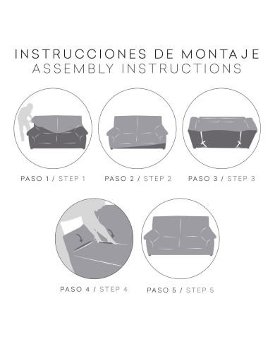 Copridivano Eysa ROC Marrone Chiaro 70 x 120 x 330 cm