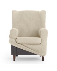 Copridivano poltrona con ali Eysa ULISES Bianco 80 x 100 x 90 cm