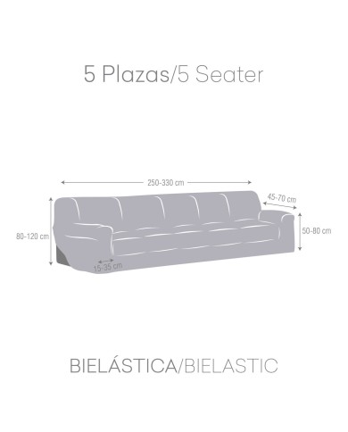 Copridivano Eysa ROC Marrone Chiaro 70 x 120 x 330 cm