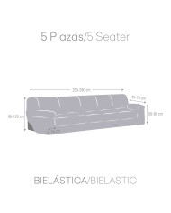 Copridivano Eysa ROC Marrone Chiaro 70 x 120 x 330 cm Copridivano Eysa ROC Marrone Chiaro 70 x 120 x 330 cm