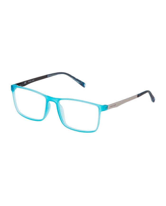 Montatura per Occhiali Uomo Police VPL258-543GRG Azzurro ø 54 mm