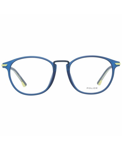 Montatura per Occhiali Uomo Police VPL558-490TA5 Azzurro Ø 49 mm Montatura per Occhiali Uomo Police VPL558-490TA5 Azzurro Ø 49 mm