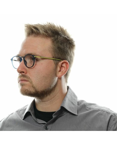 Montatura per Occhiali Uomo Police VPL558-490TA5 Azzurro Ø 49 mm Montatura per Occhiali Uomo Police VPL558-490TA5 Azzurro Ø 49 mm