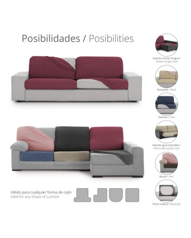 Fodera per cuscino Eysa THOR Beige 85 x 15 x 100 cm Divano Fodera per cuscino Eysa THOR Beige 85 x 15 x 100 cm Divano