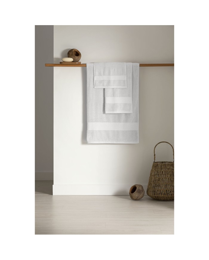 Asciugamano per lavabo Paduana Bianco 100 % cotone 500 g/m² 50 x 100 cm