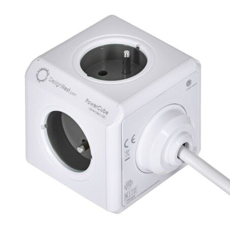 Cube multiplugs Allocacoc PowerCube Extended USB Type E Black (1,5 m)