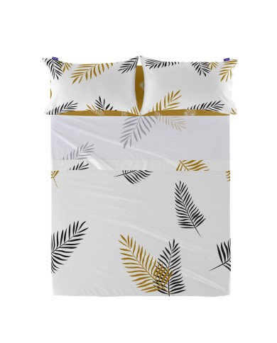 Lenzuolo Superiore HappyFriday Blanc Foliage Multicolore 160 x 270 cm Lenzuolo Superiore HappyFriday Blanc Foliage Multicolore 160 x 270 cm