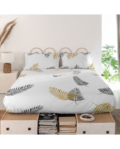 Lenzuolo Superiore HappyFriday Blanc Foliage Multicolore 160 x 270 cm Lenzuolo Superiore HappyFriday Blanc Foliage Multicolore 160 x 270 cm