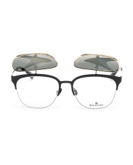 Montatura per Occhiali + Occhiali da Sole Belstaff HATCHER-NEGRO-DORADO-W Ø 55 mm Clip On Montatura per Occhiali + Occhiali da Sole Belstaff HATCHER-NEGRO-DORADO-W Ø 55 mm Clip On